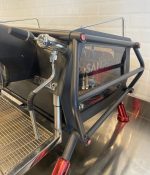 ⁦سانريمو كافيه ريسر آلة الإسبرسو بمجموعتين و باللون الأسود و الأحمر الشفاف⁩ - الصورة ⁦2⁩