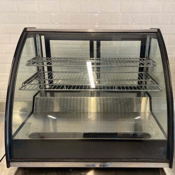 ثلاجة عرض زجاجية 2 أرفف - 130 لتر من بيوكيت - أسود