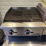 Flames Gas Grill with Grooved Surface