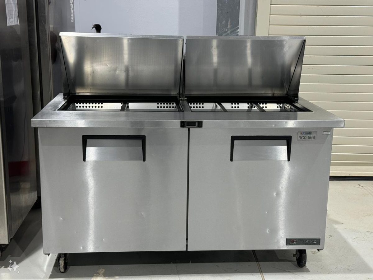 ⁦ثلاجة ببابين وسطح علوي كبير لتحضير الشطائر/ السلطات تعمل بمبرد هيدروكربوني (TSSU-60-24M-B-ST-HC) من ترو⁩ - الصورة ⁦2⁩